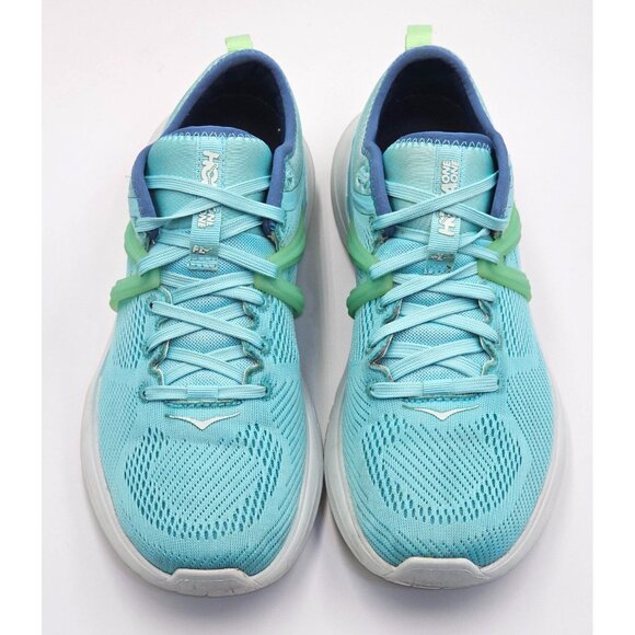 Hoka One One Women's Aqua Blue Mesh Tivra Lace Up Running Shoes Size 8.5 2664 - Picture 9 of 16